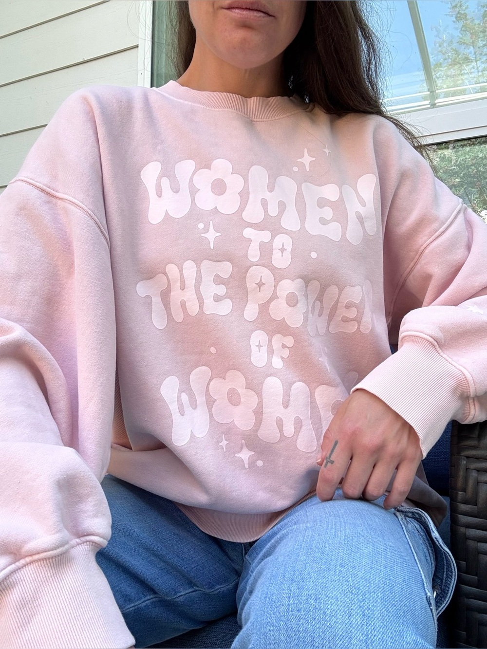 Aritzia Community ‘Women To The Power Of Women’ Crew Sweatshirt